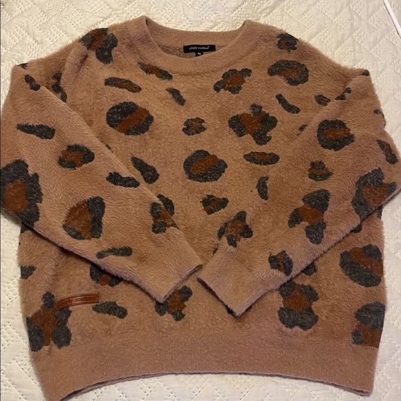 Simply Southern Sweaters - Simply Southern Brown Leopard Print Sweater